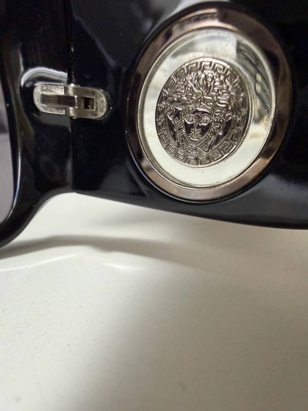 Authentic Versace 4105 Both sides Medusa Emblems Wrap Black Sunglasses - Picture 9 of 12
